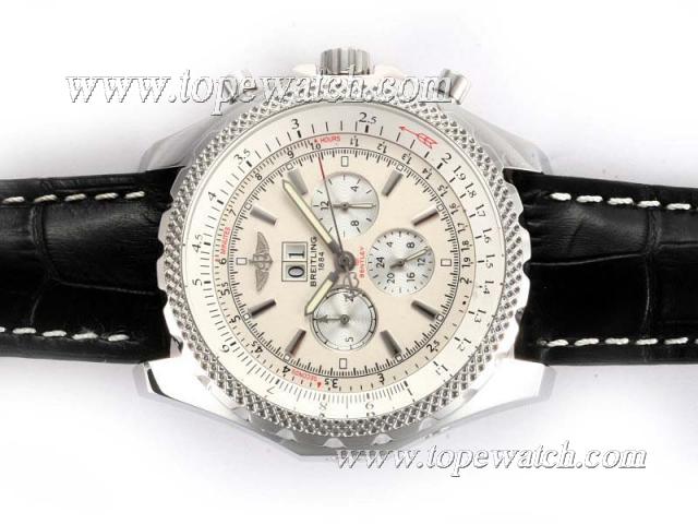 Replica Breitling for Bentley 6.75 Big Date Chronograph Automatic with White Dial