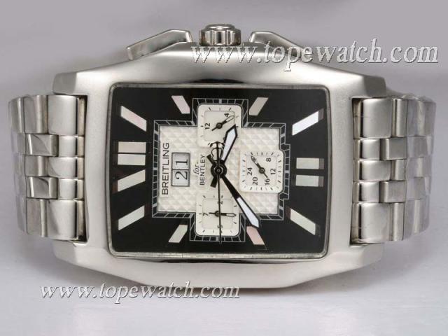 Replica Breitling for Bentley Chronograph Automatic-Black with White Dial