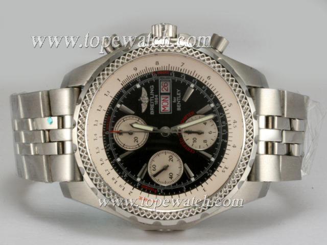 Replica Breitling for Bentley GT Chronograph Asia Valjoux 7750 Movement with Black Dial New Version