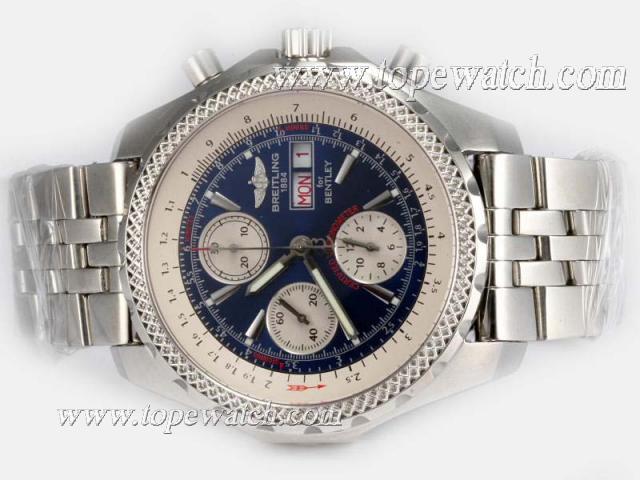 Replica Breitling for Bentley GT Chronograph Asia Valjoux 7750 Movement with Blue Dial