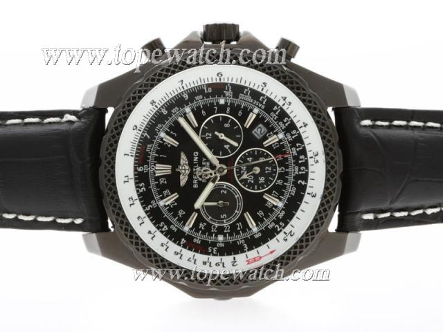 Replica Breitling for Bentley Motors Chronograph Automatic PVD Case with Black Dial