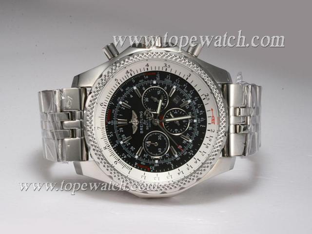 Replica Breitling for Bentley Motors Chronograph Automatic with Black Dial