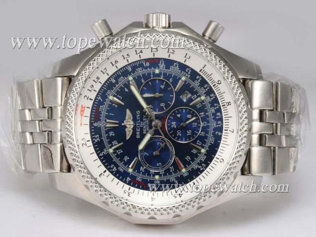 Replica Breitling for Bentley Motors Chronograph Automatic with Blue Dial