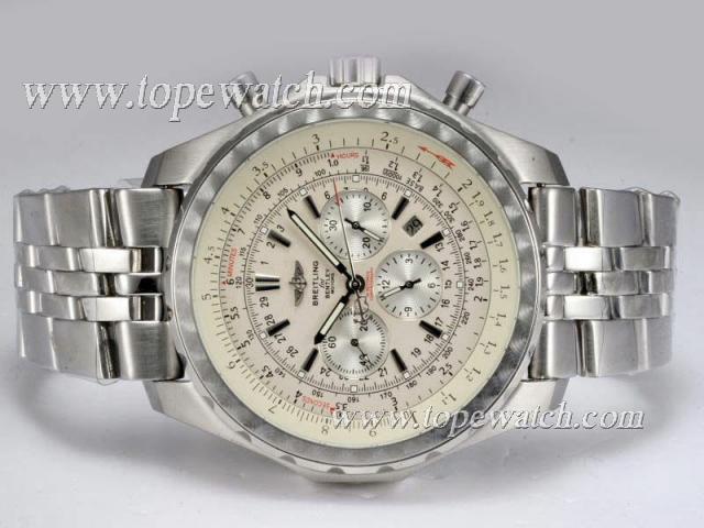 Replica Breitling for Bentley Motors T Chronograph Automatic with White Dial