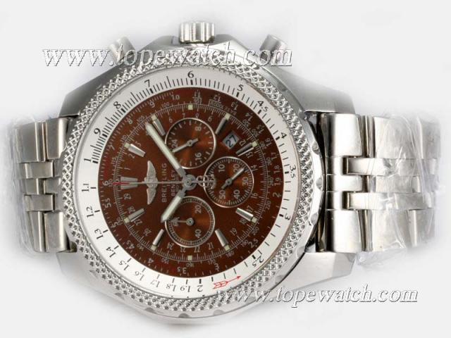 Replica Breitling for Bentley Motors Working Chronograph with Brown Dial