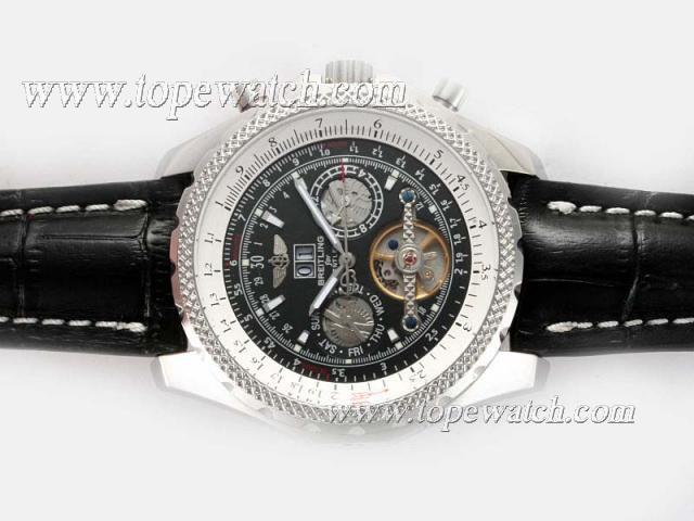 Replica Breitling for Bentley Tourbillon Automatic with Black Dial