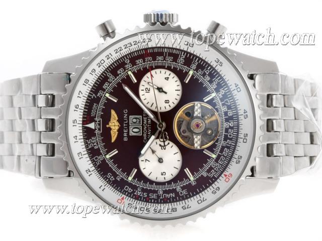 Replica Breitling Navitimer Tourbillon Chronograph Automatic with Brown Dial -Updated Version
