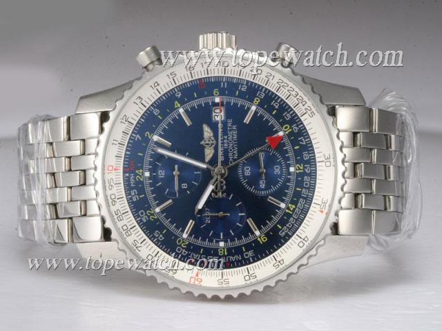 Replica Breitling Navitimer World Chronograph Automatic AR Coating with Blue Dial