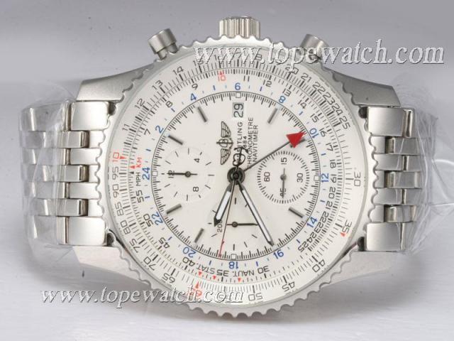 Replica Breitling Navitimer World Chronograph Automatic with White Dial