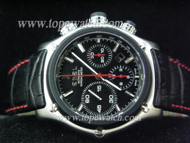 Replica EB01001 EBEL 1911 BTR CHRONO RED NEEDLES LEATHER A-7750