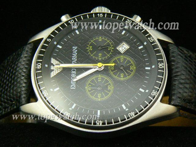 Replica EMPORIO ARMANI EA-004 015 CHRONO QUARTZ BLACK