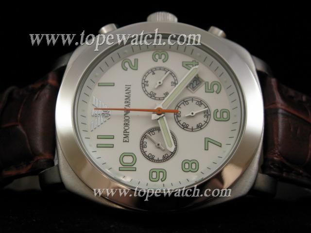 Replica EMPORIO ARMANI EA-010 015 CHRONO QUARTZ WHITE