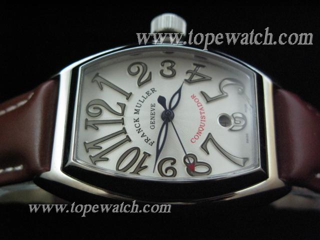 Replica FM03003 FRANCK MULLER CONQUISDOR LEATHER SWISS ETA 2824