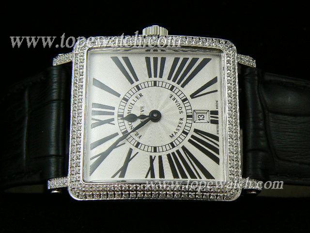 Replica Franck Muller FM-038 MASTER SQUARE 026 LEATHER QUARTZ 