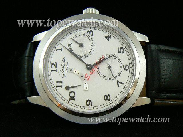 Replica Glashutte GLT-001 GLT 002 BLACK LEATHER AUTOMATIC