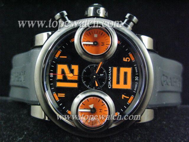 Replica GR02004 GRAHAM SWORDFISH RIGHT PVD ASIA 7750 ORANGE/BLACK