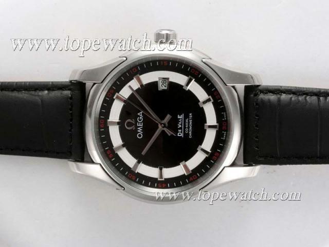 Replica Omega Hour Vision See Thru Case Automatic with Black Dial