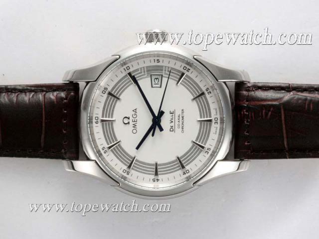 Replica Omega Hour Vision See Thru Case Automatic with White Dial