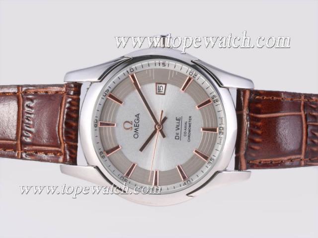 Replica Omega Hour Vision See Thru Case Automatic with White Dial