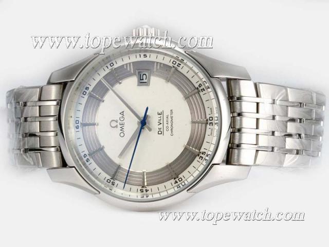 Replica Omega Hour Vision See Thru Case With White Dial-Updated Model 21600bph