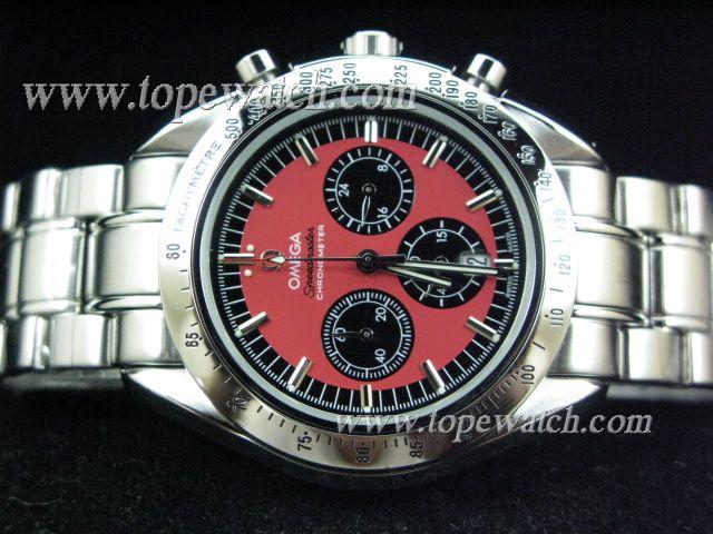 Replica Omega OMG-149 OMG 066 RED DIAL /CHRONO SS CASE AUTOMATIC