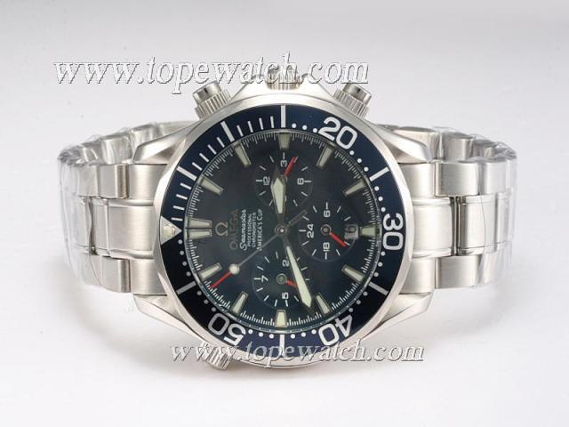 Replica Omega Seamaster Americas Cup Chronograph Automatic with Blue Dial