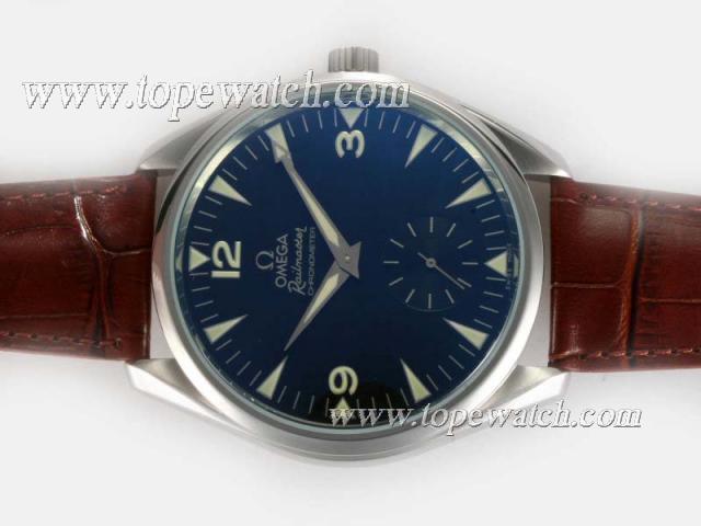 Replica Omega Seamaster Aqua Terra Railmaster Unitas 6497 Movement with Black Dial-AR Coating