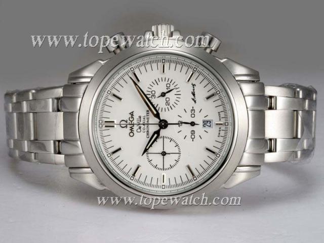 Replica Omega Seamaster Aqua Terra Working Chronograph White Dial