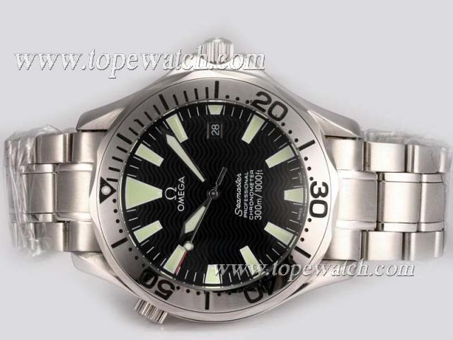 Replica Omega Seamaster Automatic with Black Dial