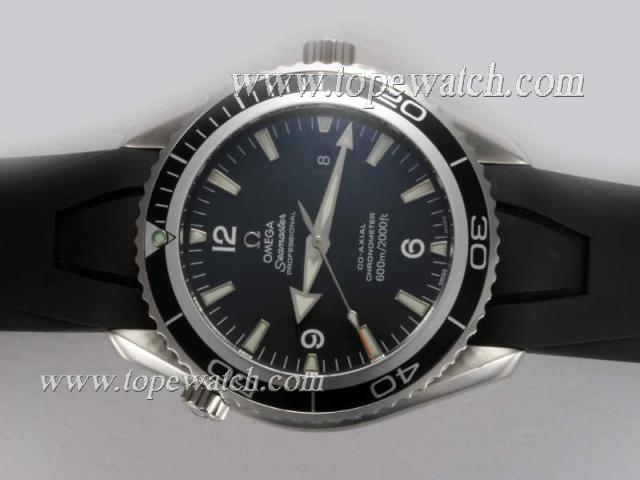 Replica Omega Seamaster Planet Ocean Swiss ETA 2824 Movement AR Coating with Black-Ultimate Version