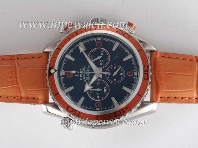 Replica Omega Seamaster Planet Ocean Working Chronograph Same Chassis As 7750 Version-High Quality