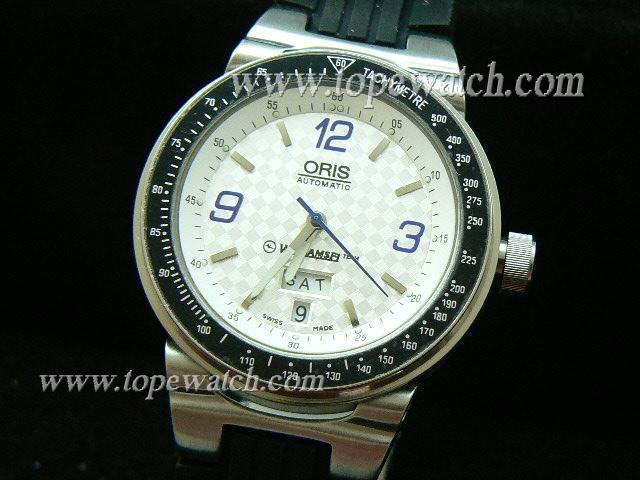 Replica Oris OR-037 WILLIAM F1 016 DAY-DATE RUBBER AUTOMATIC WHITE