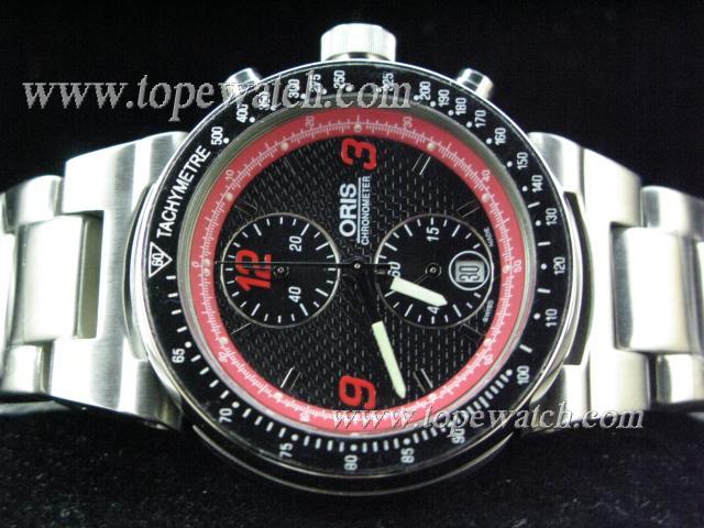 Replica Oris OR-055 WILLIAMS F1 023 SS CHRONO QUARTZ BLACK/RED