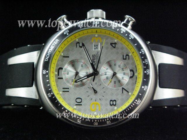 Replica Oris OR-066 ORIS 008-1 WHITE WITH YELLOW TRIMMNG QUARTZ