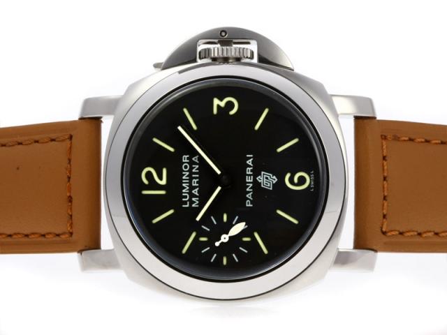 Replica Panerai Luminor Marina OP Logo Unitas 6497 Movement with Black Dial