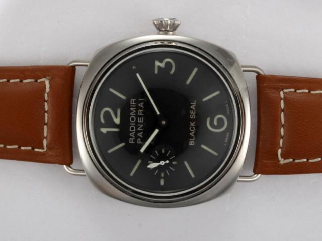 Replica Panerai Radiomir Black Seal Swiss ETA Unitas 6497 Movement Manual Winding AR Coating with Black Dial