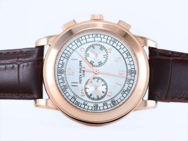 Replica Patek Philippe Classic Chronograph Automatic Rose Gold Case