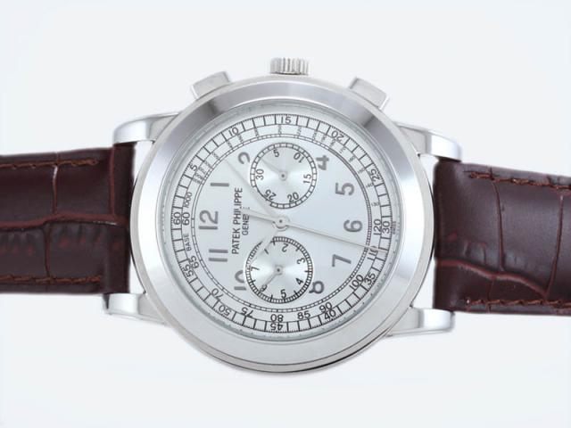 Replica Patek Philippe Classic Chronograph Automatic with White Dial