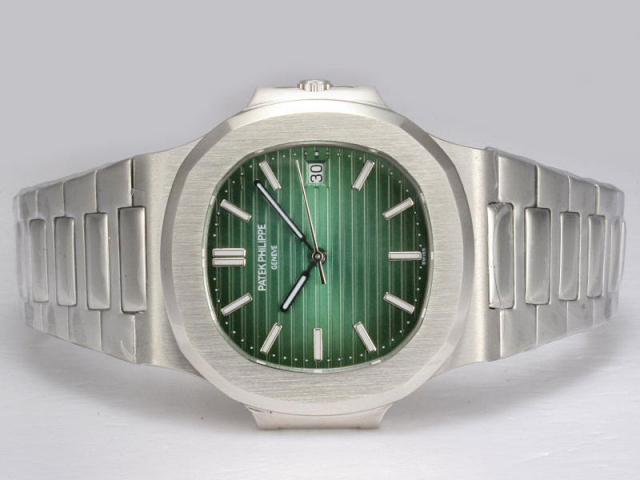 Replica Patek Philippe Nautilus Jumbo MBW Swiss ETA 2824 Movement with Green Dial