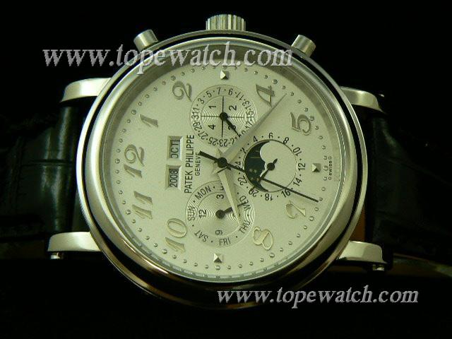 Replica Patek Philippe PP-009 PERPETUAL CALENDER 033 LEATHER 