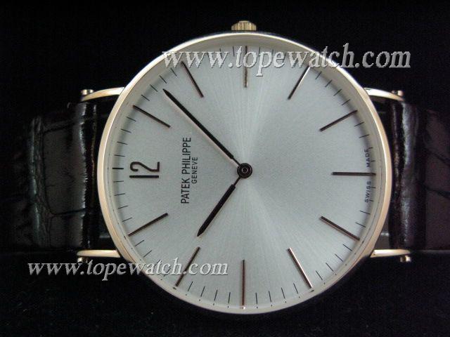 Replica Patek Philippe PP-092 ROSE GOLD CASE WHITE STICK QUARTZ