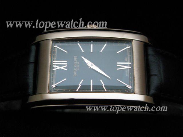 Replica Patek Philippe PP-099 ROSE GOLD CASE BLACK DIAL QUARTZ