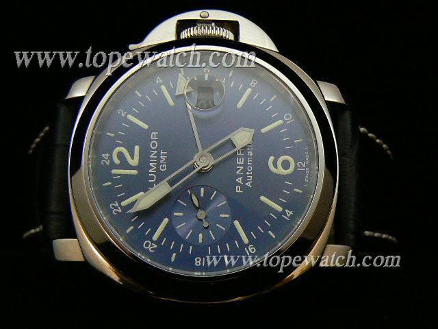 Replica PM08802 Panerai PAM 088 LUMINOR GMT SS ASIA 7750 BLUE