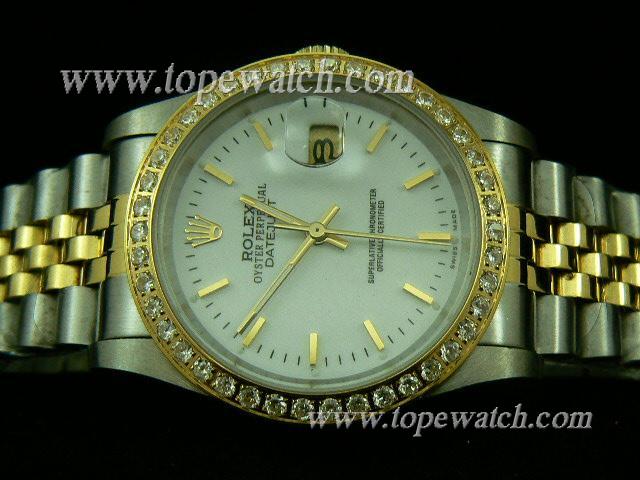 Replica ROLEX Datejust Gents White Dial Stick Markers