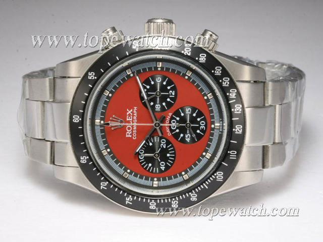 Replica Rolex Daytona Working Chronograph with Red Dial