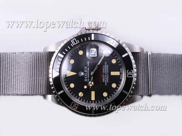 Replica Rolex Submariner Ref 1680 Red Marking with Nylon Strap-Vintage Edition