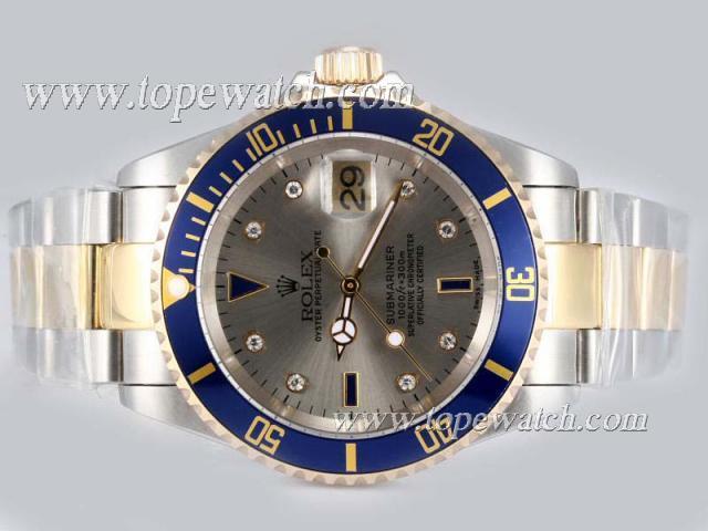 Replica Rolex Submariner Swiss ETA 2836 Movement with 14K Wrapped Gold-Two Tone