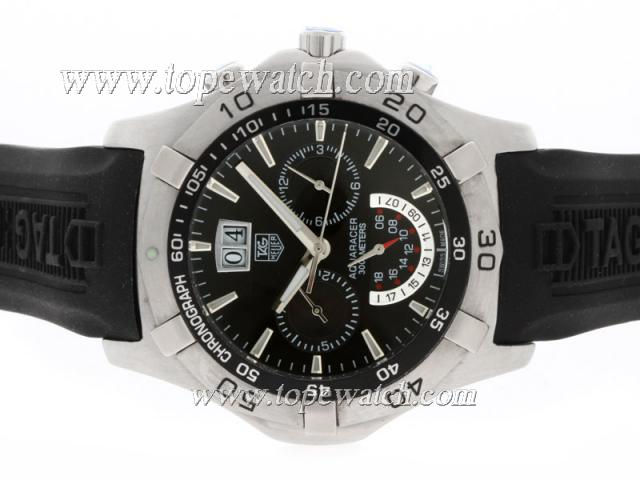 Replica Tag Heuer Aquaracer 300 Meters Chronograph Automatic with Black Dial