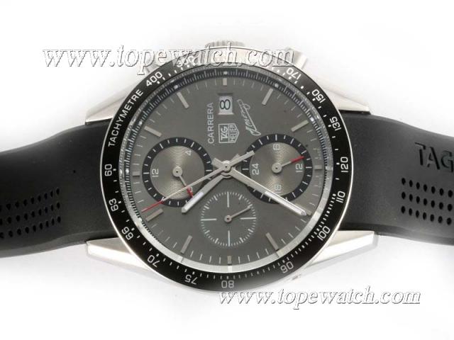 Replica Tag Heuer Carrera 50th Anniversary Of J.M Fangio's Same Chassis As 7750 Rubber-High Quality