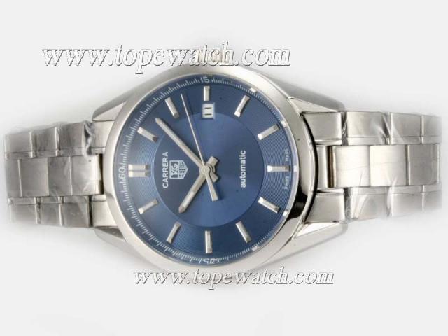 Replica Tag Heuer Carrera Automatic With Blue Dial-Same Chassis As Swiss Version-High Quality